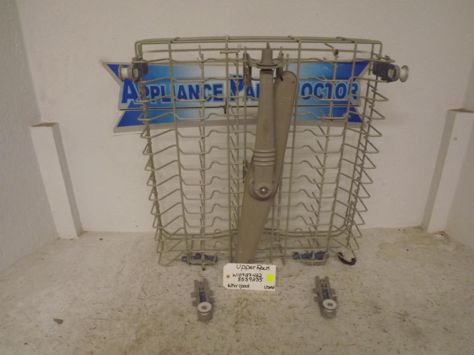 Whirlpool Dishwasher W10727422 8539235 Upper Rack Used Whirlpool Dishwasher W10727422 8539235 Upper Rack Used